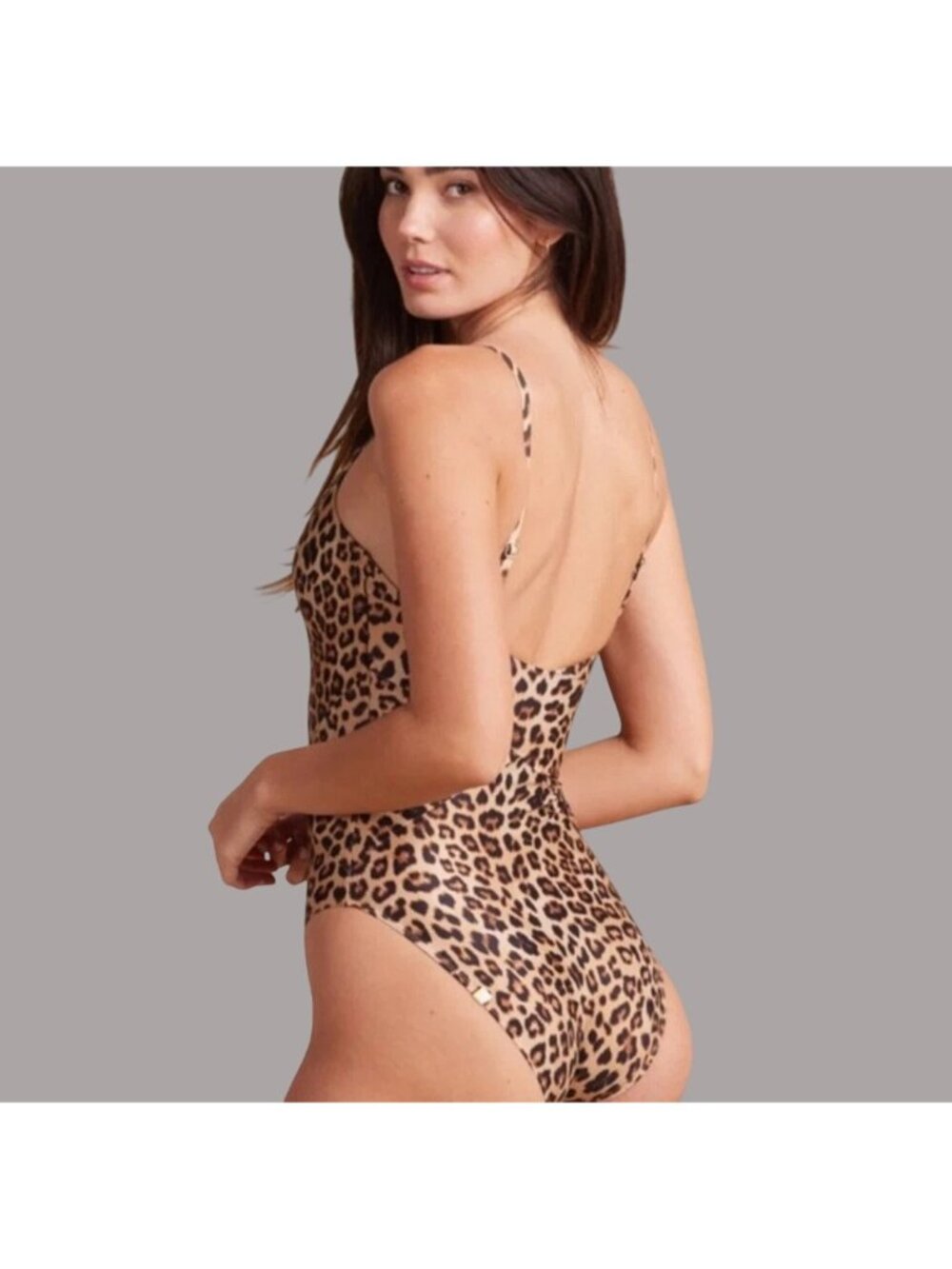 Summersalt Leopard 10 Print One-Piece Swimsuit Adjustable Straps - Picture 12 of 12
